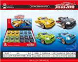 OBL10405801 - 开门合金小跑车(4只混装)