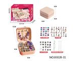 OBL10410289 - C款双层方盒 紫色银基础配套67PCS女孩精美饰品套装