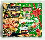 OBL10410901 - 电动灯光音乐喷雾悬挂圣诞轨道火车