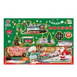 OBL10410902 - 电动喷雾（加水）灯光音乐圣诞轨道火车