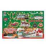 OBL10410903 - 电动喷雾（加水）灯光音乐圣诞轨道火车