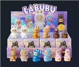 OBL10412311 - 12入电镀树脂植绒/天使拉布布/混色混款