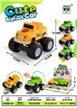 OBL10412859 - 大脚怪卡通敞篷车4只装