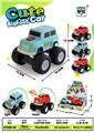 OBL10412865 - 大脚怪卡通越野车+出租车 4只装