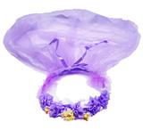 OBL10415968 - 普通头饰加双层纱加9朵小花