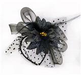 OBL10416003 - 头饰加丝带礼花加黑花