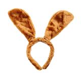 OBL10416048 - 棕色毛绒兔耳朵