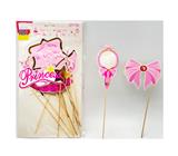 OBL10416190 - 卡头袋15PCS女孩节日装饰纸卡