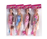 OBL10416596 - 11寸半12关节3D眼长辫芭比