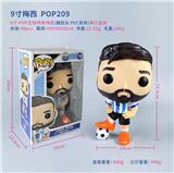 OBL10417924 - 9寸POP手办足球明星梅西【搪胶头 PVC身体】单只盒装