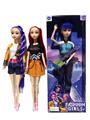 OBL10418594 - K-POP 猎魔女团动画版11.5寸12关节实身Rumi鲁米打歌芭比带吉他 3款混装