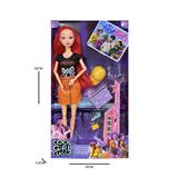 OBL10418601 - K-POP 猎魔女团动画版11.5寸12关节实身Rumi鲁米打歌芭比带吸塑配件