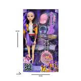 OBL10418603 - K-POP 猎魔女团动画版11.5寸12关节实身Rumi鲁米打歌芭比带吸塑配件