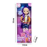 OBL10418608 - K-POP猎魔系列 1比1  12寸12关节实身身带七彩灯光主题曲真玻璃眼珠惊喜猎魔女团娃娃带七彩灯光主题曲