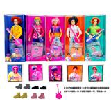 OBL10418622 - 1比1 KPOP 恶魔猎人 11.5寸11关节实身  5人猎魔乐队  带吉他 带金貂卡片一张