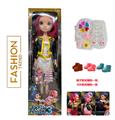 OBL10418648 -  K-POP 彩虹猎魔女团真人版22寸吹瓶身体带主题曲音乐芭比带5件套的真人化妆品油带金貂卡片一张