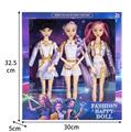 OBL10418903 - K-POP 猎魔女团真人版11.5寸12关节实身鲁米佐依米拉儿芭比带武器3人混装