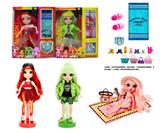 OBL10418978 - 高端冬天主题 1比1   10寸12关节实身真玻璃眼珠Rainbow high惊喜彩虹高中宝宝带。高端毛毯。手提包