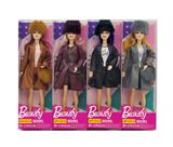 OBL10419025 - 11寸实身9关节时尚皮衣芭比 4色混装