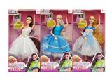 OBL10419037 - 11寸实身11关节礼服芭比+包包 3款混装