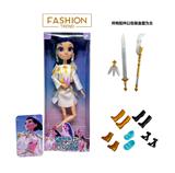 OBL10419084 - K-POP彩虹猎魔系列 1比1  12寸12关节实身真玻璃眼珠惊喜猎魔女团娃娃带耳环带一条猎魔三交叉带金貂卡片一张