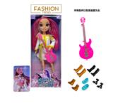 OBL10419092 - K-POP彩虹猎魔系列 1比1  12寸12关节实身真玻璃眼珠惊喜猎魔女团娃娃带耳环带一条吉他带金貂卡片一张