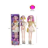 OBL10419117 - 猎魔女团K-POP现货22寸11关节8D真眼珠窗盒包装袋灯光音乐主题曲鲁米佐伊米拉搪胶公仔带大吉他戴耳机