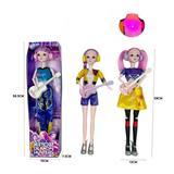 OBL10419119 - 猎魔女团 K-POP现货 22寸11关节8D真眼珠开窗盒包装带灯光音乐主题曲鲁米 佐伊 米拉 搪胶公仔带大吉他戴耳机