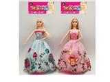 OBL10419130 - 新款高档11.5寸实身长发关节公主大裙芭比2款随机混装