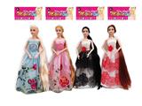 OBL10419140 - 新款高档11.5寸实身长发关节公主大裙芭比四款随机混装