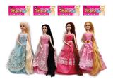 OBL10419141 - 新款高档11.5寸实身长发关节公主大裙芭比四款随机混装
