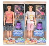 OBL10419147 - 11.5寸夏天泳装实身男人芭芘带耳机、宠物、相机、背包