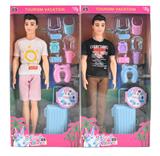 OBL10419149 - 11.5寸夏天泳装实身男人芭芘带一系列游泳吸塑用品、旅行箱