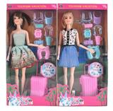 OBL10419153 - 夏天泳装11.5寸12关节实身女芭芘带一系列游泳吸塑用品、旅行箱