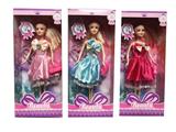 OBL10419166 - 11.5寸实身活手芭比蝴蝶结时尚裙子3款混装带魔法棒