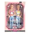 OBL10419172 - 11.5寸9关节实身大辫芭比运动装二款混装