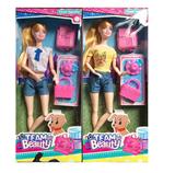 OBL10419207 - 11.5寸实身11关节休闲时装芭比 带书包+帽子 手提包  2款混装