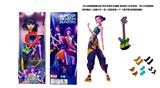 OBL10419227 - 2026年度最佳K-POP猎魔女团动画版11.5寸12关节实身带七彩灯光主题曲Rumi鲁米打歌芭比带金貂卡片一张带摇滚吉他