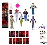 OBL10420313 - 高端11.5寸11关节实身带七彩灯光音乐主题曲怪奇物语第5季Stranger  Thing真人版芭比带金貂卡片一张带怪奇物语主题套件6款混装