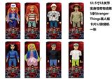 OBL10420326 - 高端11.5寸11关节实身主题怪奇物语第5季Stranger  Thing真人版芭比带金貂卡片一张带怪奇物语主题套件8款混装