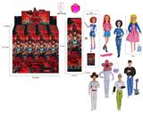 OBL10420331 - 高端11.5寸11关节实身带七彩灯光音乐主题曲怪奇物语第5季Stranger  ThingQ版手办带金貂卡片一张怪奇物语主题套件8款16PC混装