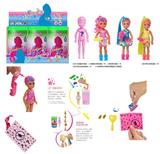 OBL10420355 - 第5代5寸实身缤纷变色凯莉主题。带塑料衣服带5款不同主题配件带3款6PCS混装