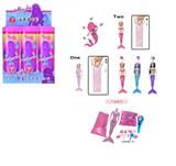 OBL10420358 - 11.5寸实身美人鱼变色芭比。带不同的惊喜配件，娃娃360度旋转，3.款随机混装6PCS