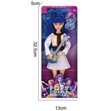 OBL10420535 - K-POP 猎魔女团动画版11.5寸12关节实身Rumi鲁米打歌芭比带武器