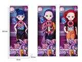 OBL10420547 - K-POP猎魔系列  12寸12关节实身身带七彩灯光主题曲真玻璃眼珠惊喜猎魔女团娃娃带七彩灯光主题曲3款混装
