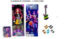 OBL10420571 - K-POP 猎魔女团真人版11.5寸12关节实身Rumi鲁米打歌芭比带金貂卡片一张带摇滚吉他