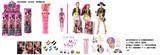 OBL10420593 - 水溶变色泡水系列  K-POP 猎魔女团真人版11.5寸实身鲁米佐伊米cospiay朋克芭比带金貂卡片一张他带发夹带手提包3款6PC混装