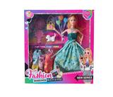 OBL10422143 - 11.5寸实身关节芭比带气球 包 梳子 帽子 小狗 项链