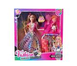 OBL10422144 - 11.5寸实身关节芭比配衣 3.5寸女公仔 鞋子 包 梳子