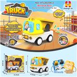 OBL10423166 - 工程翻斗机回力车
工程车回力滑行车
卡通车灯光音乐车
DIY积木底座拆卸
（产品采用UV工艺）
（七彩渐变灯光+音乐版）